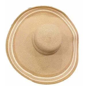 San Diego Hat Co. large tan white trim hat ? women size OS NEW summer beach ?️ San Diego Hat Company Women main image 3